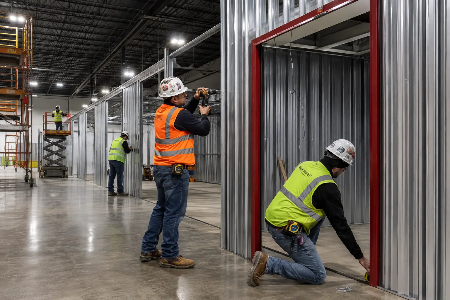 Physical construction of modular storage units